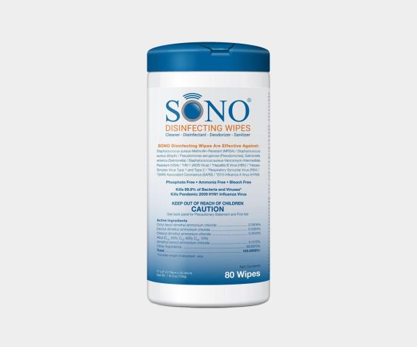 Sono Ultrasound Disinfecting Wipes Canister