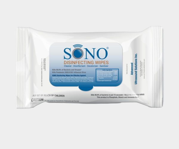 Sono Ultrasound Disinfecting Wipes Softpack